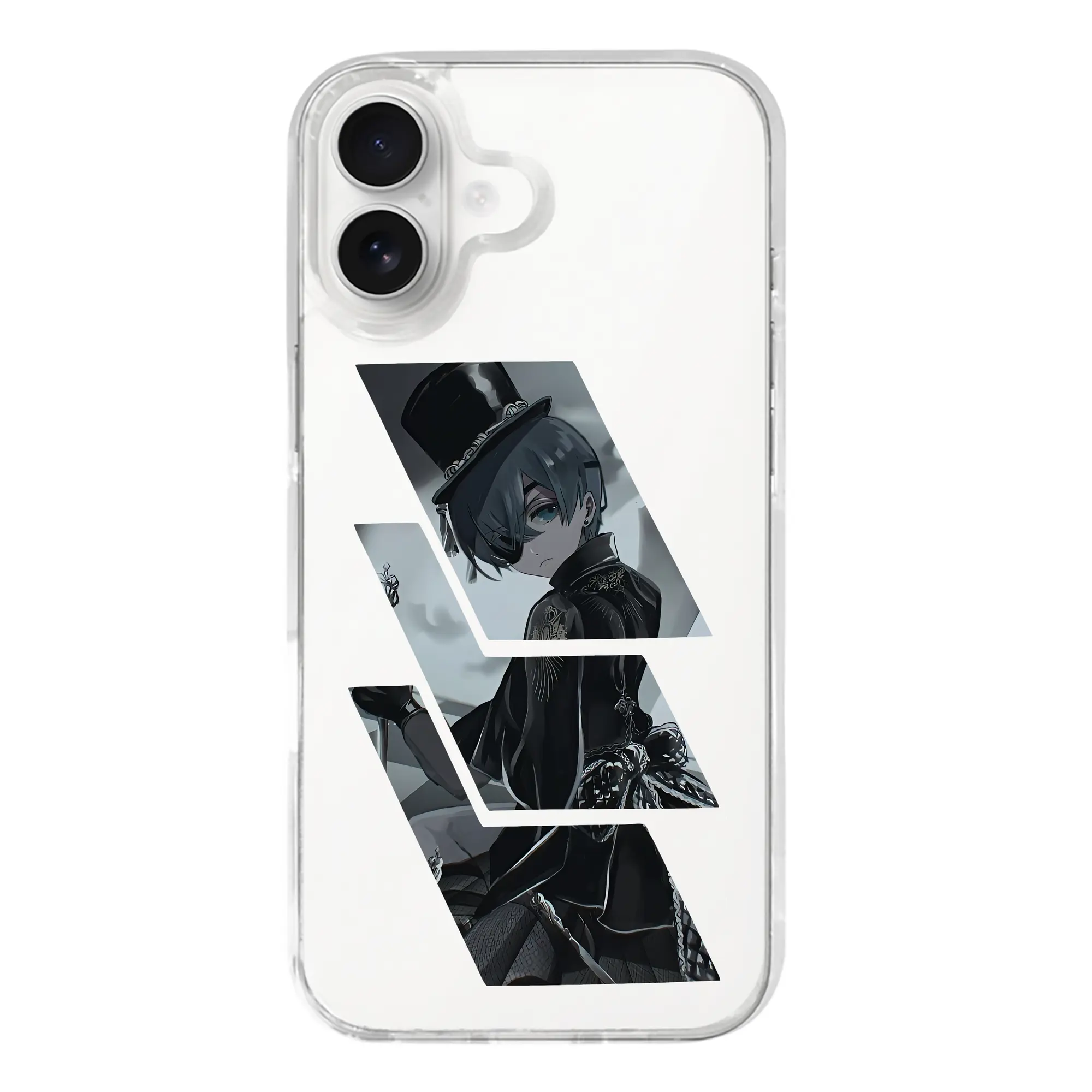 黒執事 グッズ,シエル・ファントムハイヴ - iPhone 17シリーズ 透明スマホケース – 薄型・耐衝撃・精密フィット保護カバー